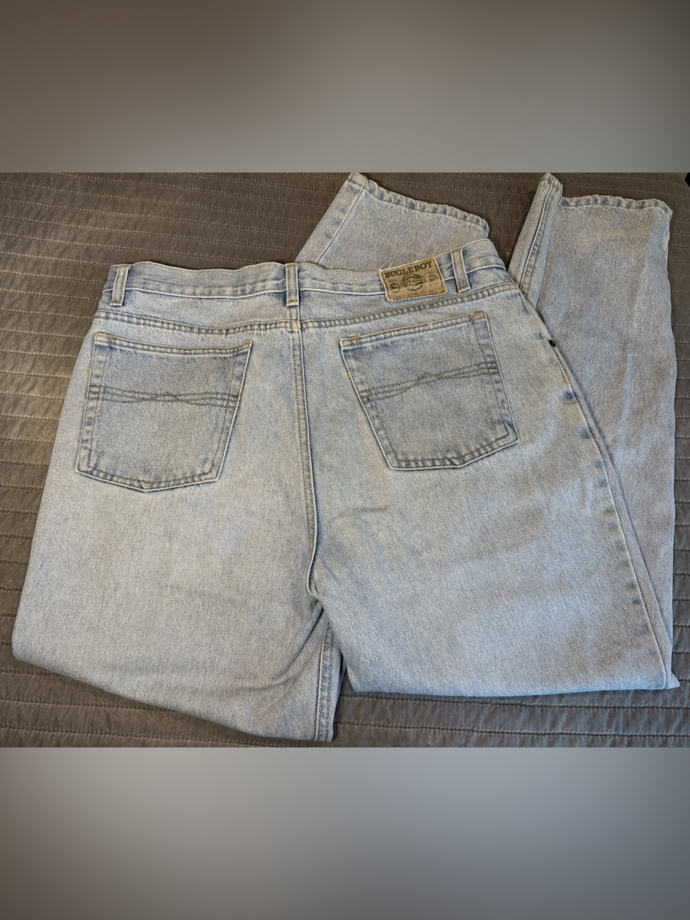 Men's Denim BUGLE BOY 705 Blue Jeans * Light Wash 38 x 32 vintage 90’s grunge! - Picture 2 of 8